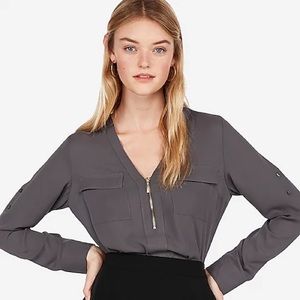 Express zip blouse